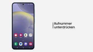 Galaxy Smartphone: Rufnummer unterdrücken