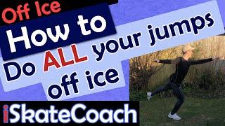 All Single Jumps - Off Ice - waltz, toe loop, salchow, loop, flip, lutz, axel off ice