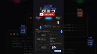 Button  GlassMorphism Hover Effects |#webdevelopmenttips #trendingtech #webdevelopment #new #viral