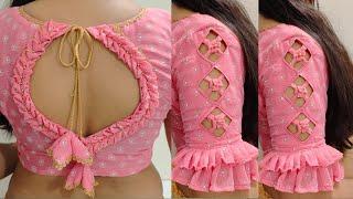 Blouse Sleeves Design Cutting And Stitching | Baju Ki Design | Asteen Design