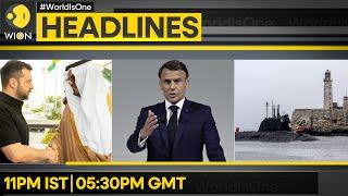 Russian submarine arrives in Cuba | Zelensky arrives in Saudi | WION Headlines