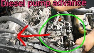 How to advance diesel pump