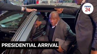 WATCH | President Cyril Ramaphosa arrives for the ANC’s NEC committee meeting in Cape Town