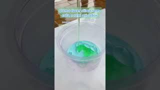 como fazer slime sem cola e ativador