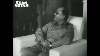 Original Video of Netaji Subhas Chandra Bose discussing war plan