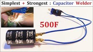 DIY 18650 Battery Spot Welder Using Super Capacitor 500 Farad