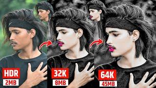 Trending 32K Photo Editing | 64K Quality Face Smooth Photo Editing | High Quality Editing 4K HDR