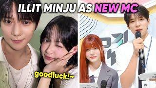 ILLIT Minju replaces Eunchae as the NEW mc on Music Bank