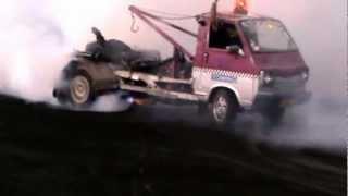 burnout mayhem 2013,simbad in his tow truck