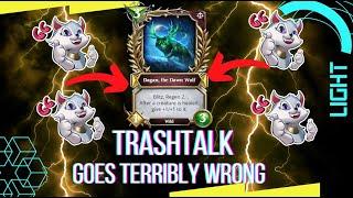 Trashtalk goes terribly wrong, first game, best of control light, GG anyway