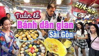 454. Sài Gòn - Đông nghẹt người xếp hàng tại Tuần lễ du lịch ẩm thực và Bánh dân gian Nam Bộ Thủ Đức