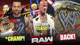 WOW! The Rock Return Big Tease, WWE Spinner Championship Return #wwe #romanreigns