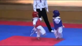 Amazing taekwondo kids fight Funny cute kids HD