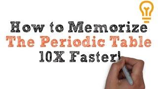 How To Memorize The Periodic Table - Easiest Way Possible (Video 1)