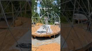 How much of our geodesic dome build was DIY #diybuilds #diydome #geodesicdome