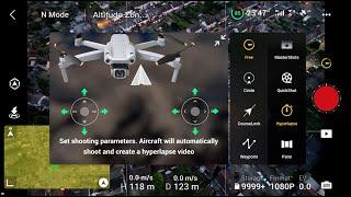 New DJi Mavic Air 2s Aerial Image Hyperlapse Timelapse & Manual Image Camera iso shutter Settings