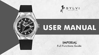 SYLVI Imperial  User Manual ⌚ | How To Use Analog Watch Guide | Imperial Watch Functions #UserGuide