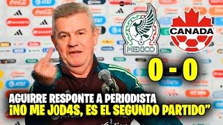 Javier Aguirre DEFIENDE a sus jugadores de las CRITICAS de la prensa | México 0 - 0 Canadá