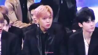 Wanna One Jihoon & BTS V sitting beside each other