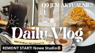 ⭐️ Daily VLOG ⭐️ Remont START, Nowa Dieta, Wieczorna Pielęgnacja ⭐️