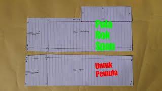 Cara membuat Pola Rok Span buat pemula