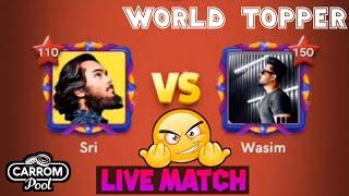 Sri vs Wasim Carrom poolLive match with World Topper OMG