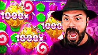 ROSHTEIN'S INCREDIBLE LUCKY! CASINO STREAM SWEET BONANZA , POWER OF MERLIN #casino #bigwinn #slots