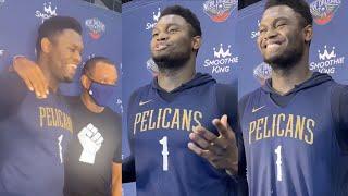 Zion Williamson crashes Alvin Gentry’s press conference | Zion's status vs. Jazz