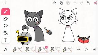 Flipaclip – Wenda & Gray animation (timelapse)