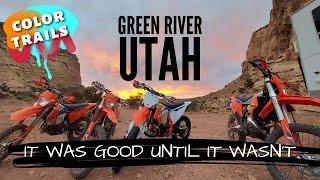 Dirtbiking Green River - Waterfall & Color Trails