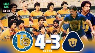 PARTIDAZO Tigres 4-3 Pumas  TRIPLETE del Tuca - Temporada 1983-84  Jornada 23