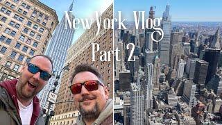 New York Vlog Day 2 | Westway Diner | Empire State Building | Club A Steakhouse | Tim and Matt