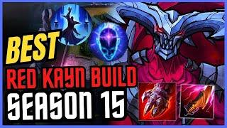 *NEW* BEST RED KAYN BUILD FOR SEASON 15!