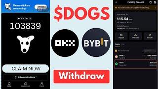 $DOGS Token Withdraw Live Provided || ByBit Without Gas Fee | DOGS Token Claim |