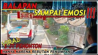 PENUMPANG HISTERIS‼️BUS INI EMOSI SAAT DI SALIP SUMBER GROUP!!!