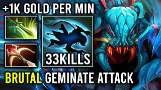 EPIC 33 Kills Late Game Shukuchi Max Item 1K Gold Per Min Hyper Carry 12K MMR Weaver Dota 2