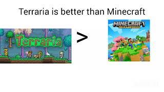 terraria is better than Minecraft