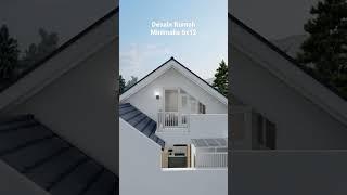 Desain Rumah Minimalis 6x12 | Ada Rooftop & Lantai Mezzanine #desainrumah #architecture #housedesign