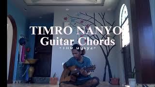 Aaudai Jadai (Timro Nyano) -Guitar Chords with lyrics #coversong #esayguitarlesson