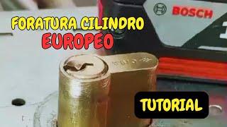 Come FORARE un CILINDRO Europeo - Tutorial Fabbro