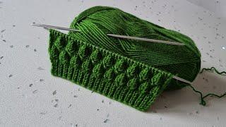 Kolay İki Şiş Örgü Modeli ️ Yelek Hırka Süveter İçin Örgü Modeli ️ Knitting Crochet.