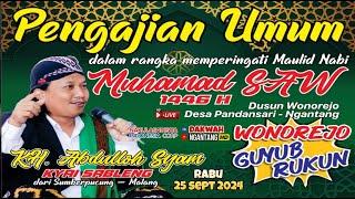  LIVE PENGAJIAN UMUM DUSUN WONOREJO DESA PANDANSARI MAULID NABI BERSAMA KYAI SABLENG 25 SEPT 2024.