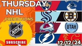 NHL Picks & Predictions Today 12/12/24 | NHL Picks Today 12/12/24 | Best NHL Bets