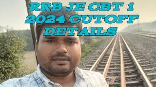 RRB JE CBT 1 2024 Cutoff details