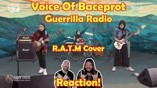 Musicians react to hearing Voice Of Baceprot " Guerrilla Radio " R.A.T.M Cover!