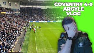 COVENTRY 4-0 PLYMOUTH ARGYLE VLOG!