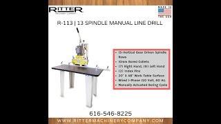 Ritter Machinery | R113 – 13 Spindle Manual Single Row Line Drill