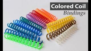 Special-Order Colored Spiral Coil Bindings | Binding101.com