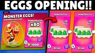 Risking My Luck to Open 80x Monster Eggs | Is it Worth It!? #Godzilla