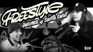 Freestyle SANTA SALUT y JALONER con el finger drumming de DABE @JalOner @JalOner